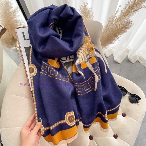 Hermes autumn and winter cashmere scarf, exclusively for WeChat business, live streaming, su3qnl5k4w - Image 7