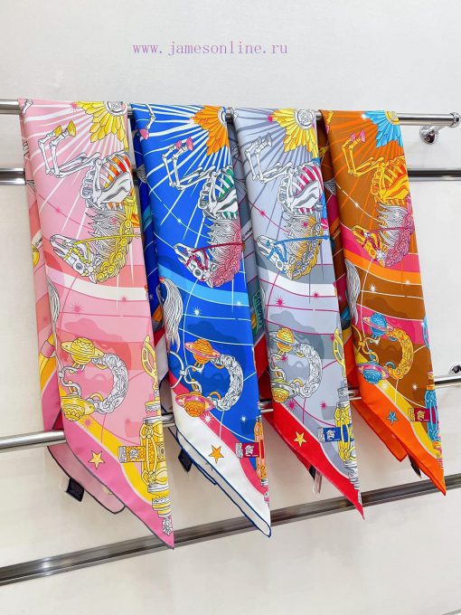 HERMES's new silk scarf looks great and is recommended by the Star Chorus 90. It features to7dawd0uf - Image 4