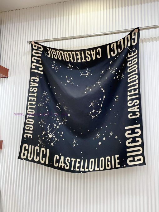 Be sure to start quickly with G's new Constellation print 90. This canvas twill silk scarf i3jezg2bi - Image 5