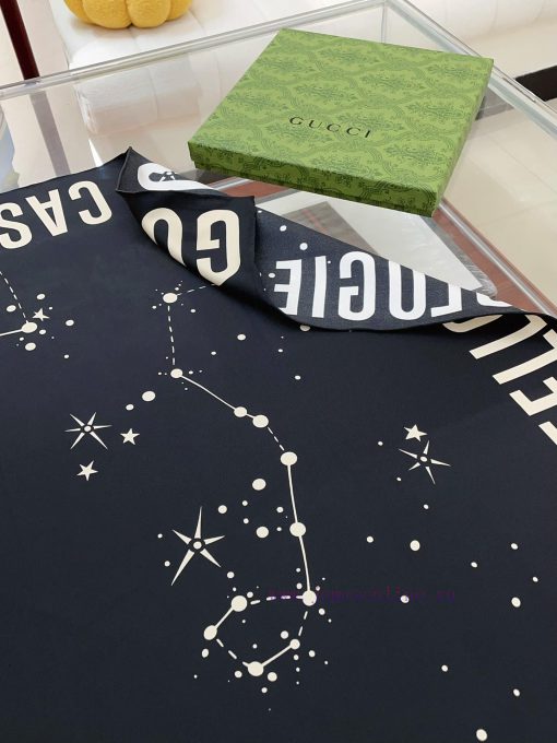 Be sure to start quickly with G's new Constellation print 90. This canvas twill silk scarf i3jezg2bi - Image 6