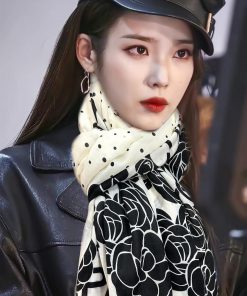Chanel, 2024 Camellia Letter Printed Real Beauty Shawl Paired with Printed Material - The de22gvufsv