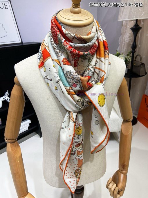 The new cashmere model is said to look good and recommended by Herm è s. The double-sided ani53v6s82 - Image 7