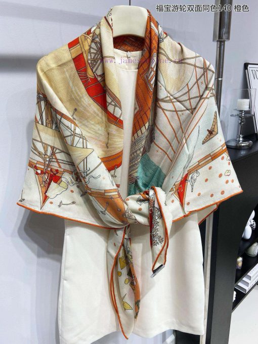 The new cashmere model is said to look good and recommended by Herm è s. The double-sided ani53v6s82 - Image 12