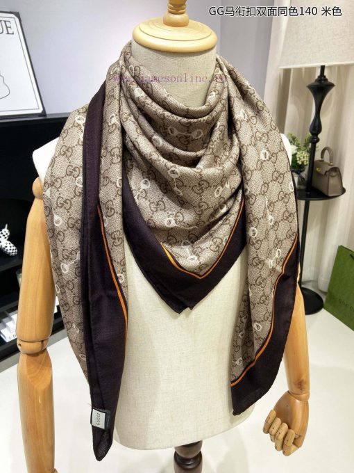 The new cashmere product is recommended to be good-looking, GG double-sided same color cashmktt372a6 - Image 6