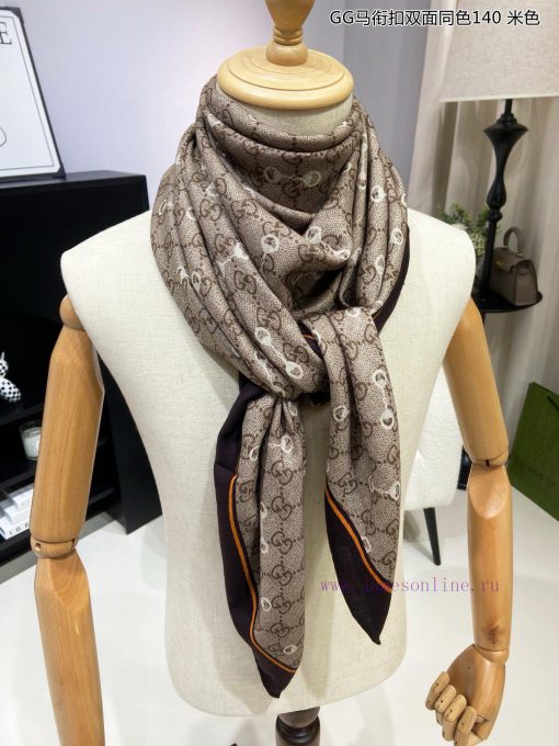 The new cashmere product is recommended to be good-looking, GG double-sided same color cashmktt372a6 - Image 7