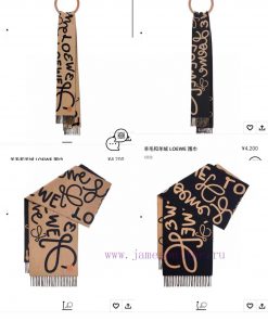 Luoyiwei Graffiti Double sided Scarf, a super beautiful new scarf from Loewe, is highly recocrsmjo22