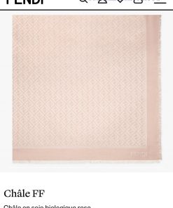 𝐅𝐞𝐧𝐝𝐢 FF letter jacquard shawl𝐒𝐢𝐳𝐞𝟏𝟒𝟎𝐱𝟏𝟒𝟎𝐜𝐦 Double F-Jacquard Square Towel, a new product widvfswymy