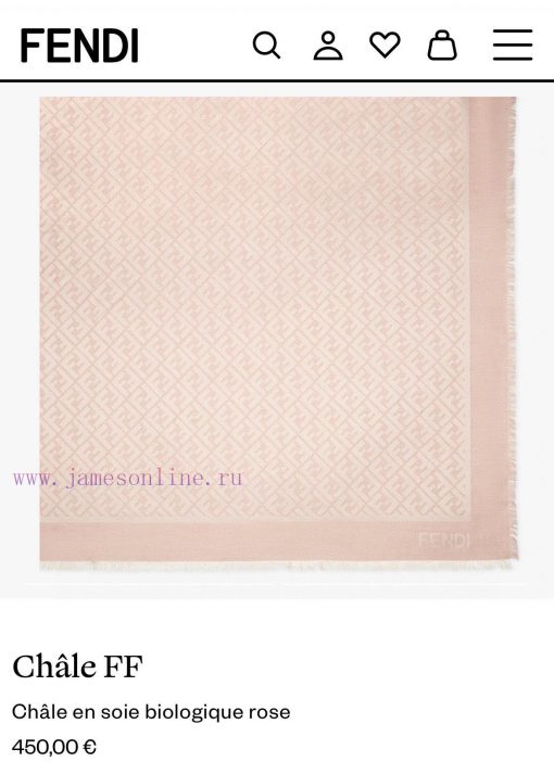 𝐅𝐞𝐧𝐝𝐢 FF letter jacquard shawl𝐒𝐢𝐳𝐞𝟏𝟒𝟎𝐱𝟏𝟒𝟎𝐜𝐦 Double F-Jacquard Square Towel, a new product widvfswymy - Image 2