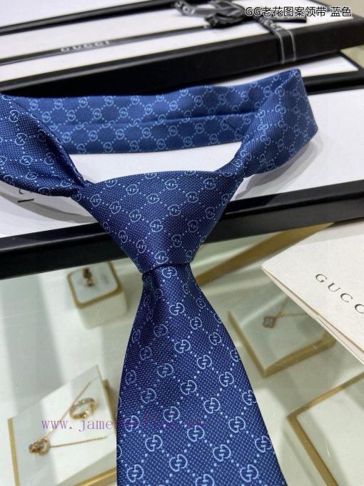 G Men's Tie Series GG Old Flower Pattern Tie, rare and featuring the classic small G logo ja3dt32xht - Image 8