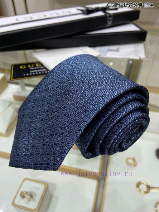 G Home's new GG dark pattern jacquard tie for men, rare and featuring the classic small G lo8uvkg406 - Image 4