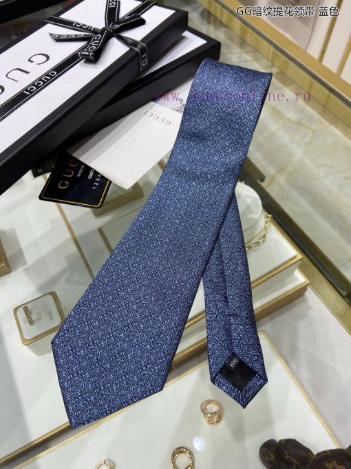 G Home's new GG dark pattern jacquard tie for men, rare and featuring the classic small G lo8uvkg406 - Image 5
