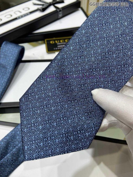 G Home's new GG dark pattern jacquard tie for men, rare and featuring the classic small G lo8uvkg406 - Image 8
