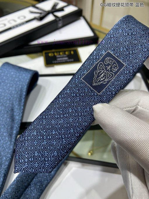 G Home's new GG dark pattern jacquard tie for men, rare and featuring the classic small G lo8uvkg406 - Image 9