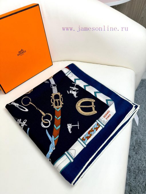 In 2025, the synchronized Hermes double-sided and color jumping horse 140 top-level silk casih1dsjxh - Image 4