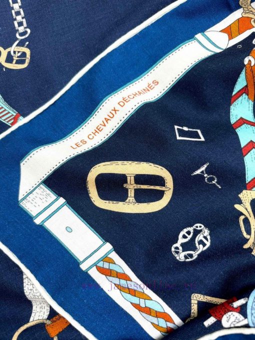 In 2025, the synchronized Hermes double-sided and color jumping horse 140 top-level silk casih1dsjxh - Image 8