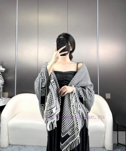 Original quality, CD Thousand Bird plaid printed large scarf, scarf shawl blanket, versatilemj7exnsw