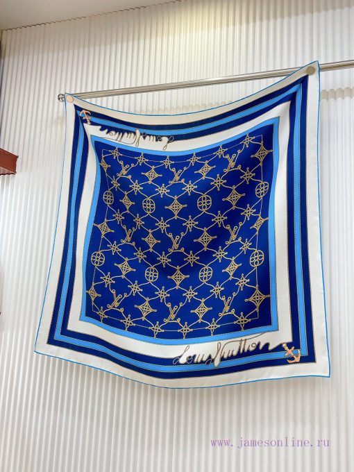 The new LV square scarf is made of twill silk material, which is handmade with rolled edges rg8vysyk - Image 4