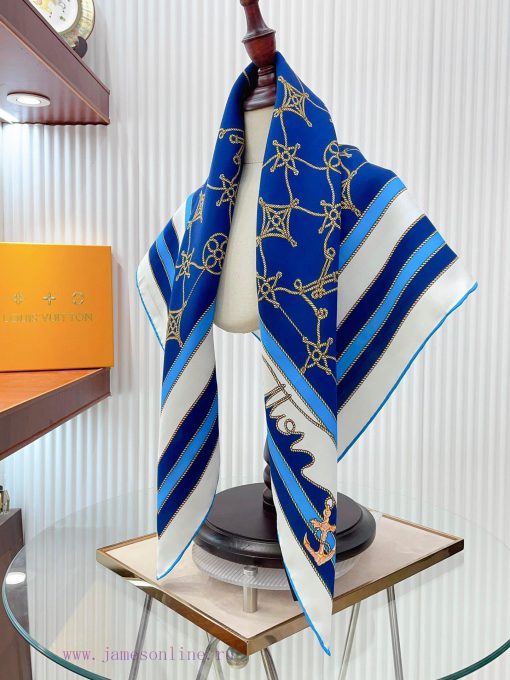 The new LV square scarf is made of twill silk material, which is handmade with rolled edges rg8vysyk - Image 10