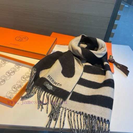 Herm è s 2023 hot item to H compact cashmere scarf made of 100% cashmereJunma incorporates t52dwzki7 - Image 8