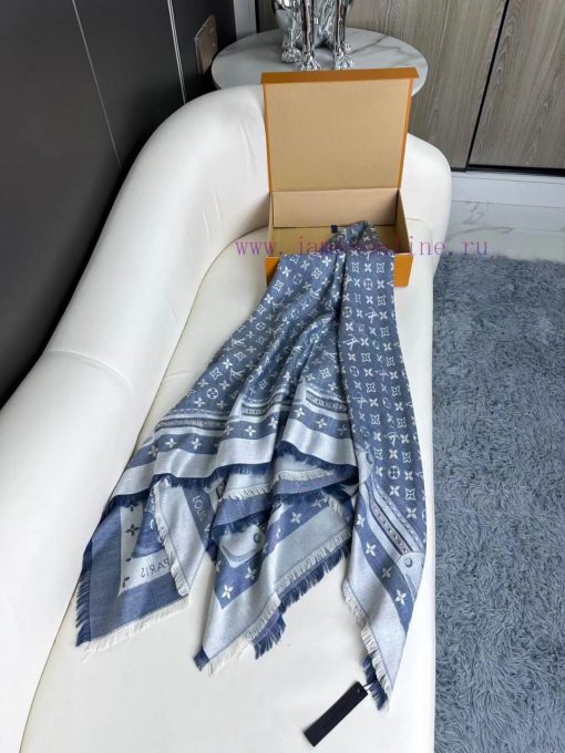 Buying the latest STUDDY DENIM MONOGRAM shawl with extremely comfortable protein fiber and wsu2ypc1g - Image 7