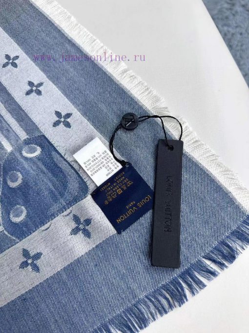 Buying the latest STUDDY DENIM MONOGRAM shawl with extremely comfortable protein fiber and wsu2ypc1g - Image 9