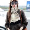 Aima Shi 2024 Sincerely Praises Double sided Ring Velvet Long Scarf Physical Sincere Beauty hdy0etyz