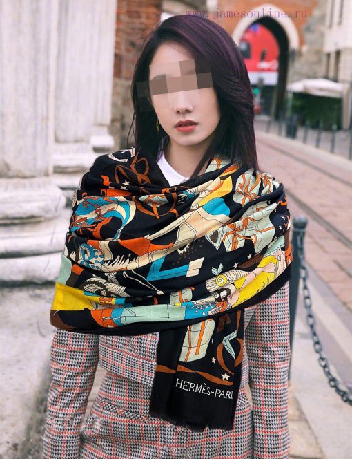 New H Home 2024 Sincere Praise Ring Velvet Long Scarf Real Sincere Beauty Shawl Paired with 18s7b96c - Image 2