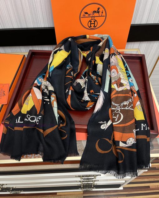New H Home 2024 Sincere Praise Ring Velvet Long Scarf Real Sincere Beauty Shawl Paired with 18s7b96c - Image 4