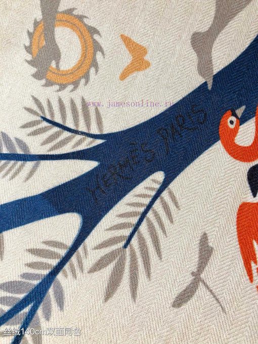 RHMS2457 Double sided Same Color Original Hermes 140cm Velvet Square Scarf The Magic of Orphupn3u6d1 - Image 6