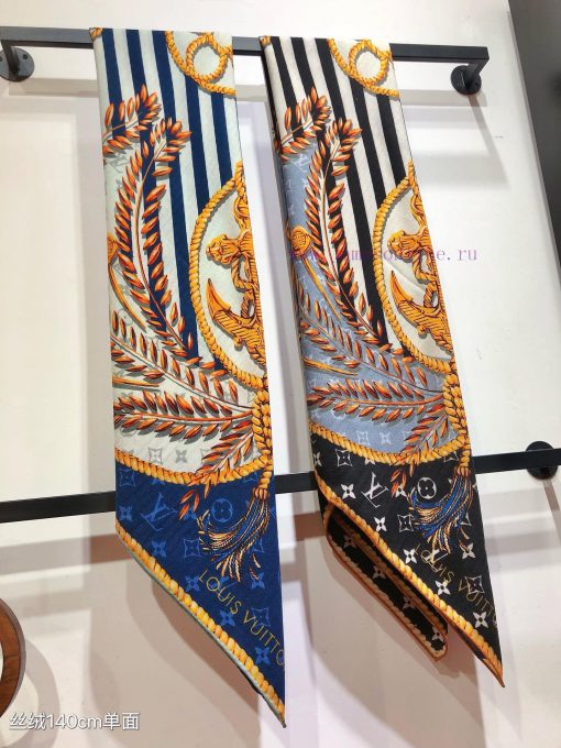 RLV2421 original Lv140cm velvet square scarf, made of top-quality twill silk and cashmere ma5kc2rj5x - Image 2