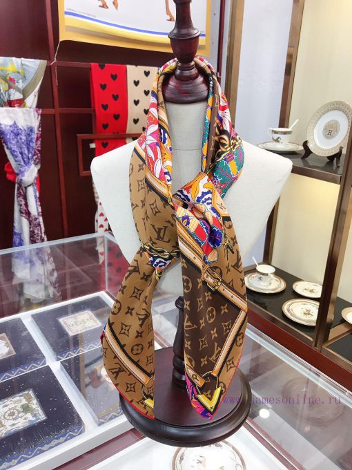 LV has launched a new 90 square scarf The Confidential Garden silk handkerchief features a f7hljfnaj - Image 10