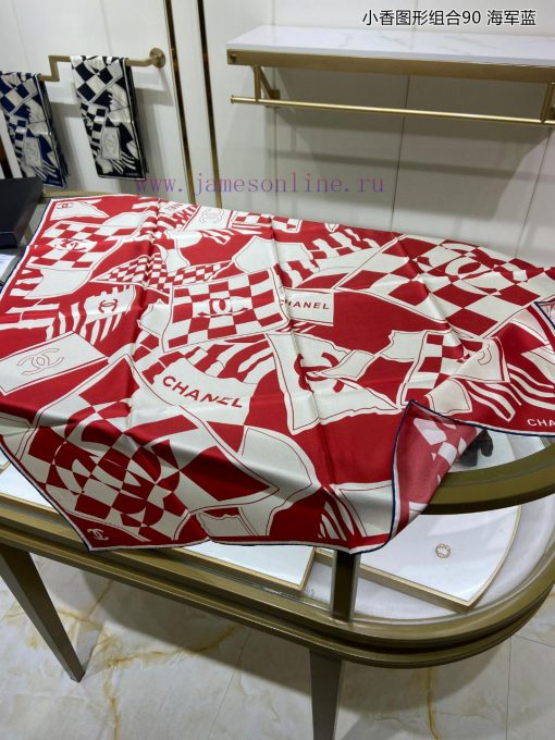 The new Chanel graphic combination of 90 silk square scarves is recommended for VIP customeri3gmm1k8 - Image 9