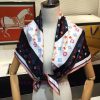 Donkey Family Card Pattern 90 Small Square Towel, reinterpreted with Louis Vuitton Monogram my00mvza