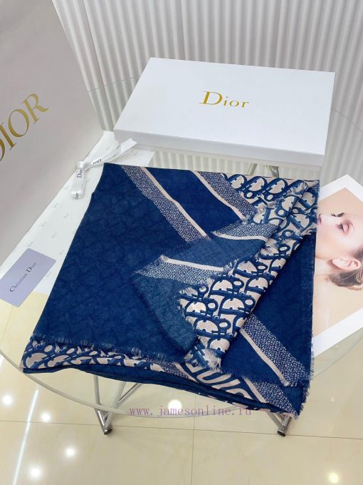 DIOR cashmere fringe square scarf is highly recommended by VIPs. It must be fast to get stark7pohm7x - Image 3
