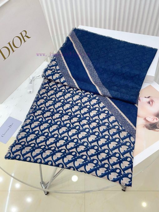 DIOR cashmere fringe square scarf is highly recommended by VIPs. It must be fast to get stark7pohm7x - Image 4