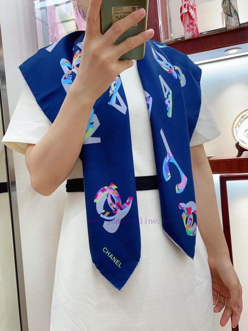 The new Chanel colored three-dimensional letter silk square scarf is highly recommended by Vyta1822s - Image 2