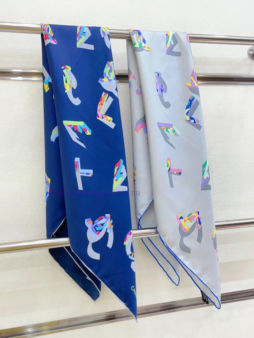 The new Chanel colored three-dimensional letter silk square scarf is highly recommended by Vyta1822s - Image 4