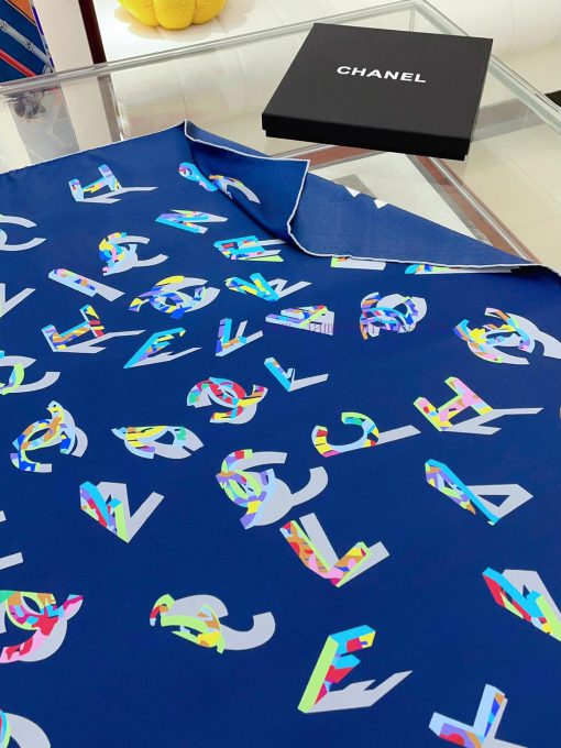 The new Chanel colored three-dimensional letter silk square scarf is highly recommended by Vyta1822s - Image 6