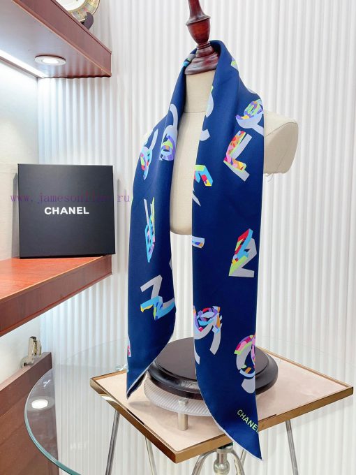 The new Chanel colored three-dimensional letter silk square scarf is highly recommended by Vyta1822s - Image 8