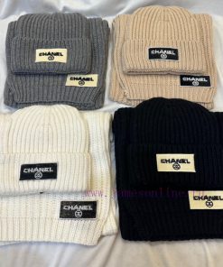 Chanel wool set hat classic set hat scarf warm and super comfortable~Winter girl's anti-aginfvqmleep