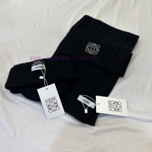 Lowew Luo Yi Wei set hat scarf set cashmere material official website new product warm and fbshmv2h5 - Image 4