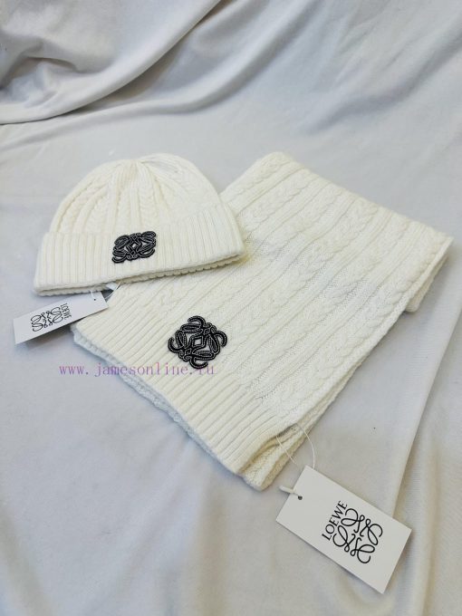 Lowew Luo Yi Wei set hat scarf set cashmere material official website new product warm and fbshmv2h5 - Image 5