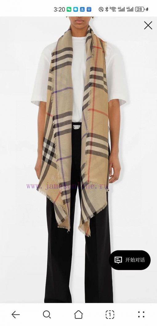 Heavy luxury classic large plaid double-sided dual color perfect fusion Burberry new double-gxh8x1fp - Image 2