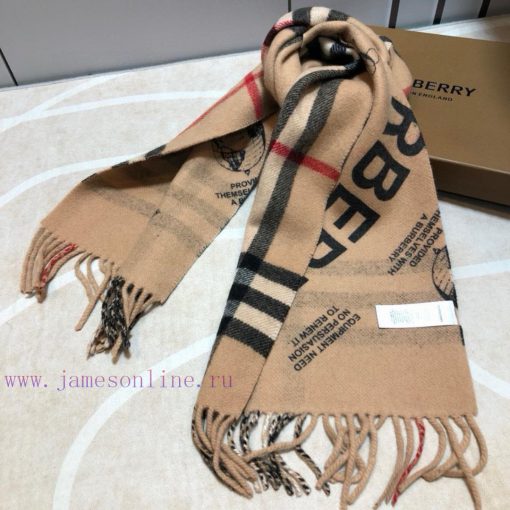 Burberry dual sided label printed cashmere scarf 🧣 Italian made scarf, made of soft cashmerehysixef0 - Image 8
