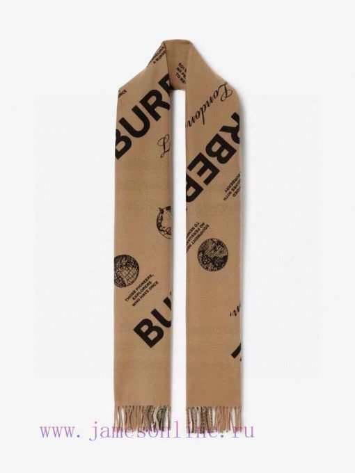 Burberry dual sided label printed cashmere scarf 🧣 Italian made scarf, made of soft cashmerehysixef0 - Image 10