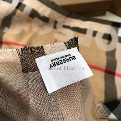 Burberry double-sided tassel scarf classic signature series, oversized size 100 * 220cm2bfgvh9e - Image 6