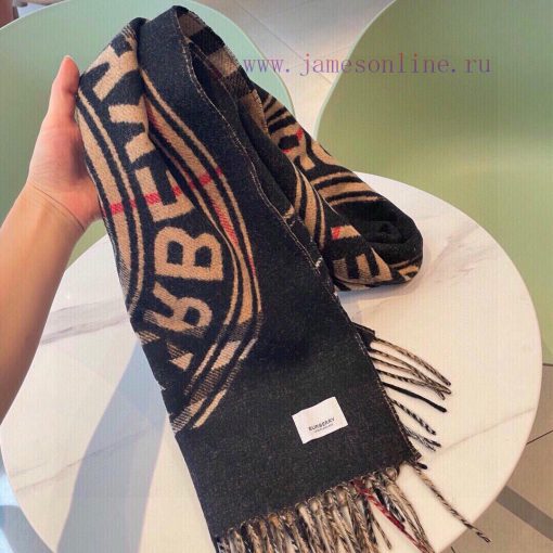 Bur Montage Printed Cashmere Scarf Latest Double sided Large Grid Pattern and Logo Pattern C5nbncrfu - Image 8