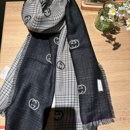 The G family GG jacquard shawl is extremely dazzling, a must-have for goddesses. The actual 1bxso7qv - Image 9