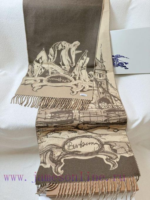 𝐁𝐔𝐑𝐁𝐄𝐑𝐑𝐘 Double sided shawl scarfThe most beautiful shawl, refined scarf, made of jacquard saxzek4th - Image 7
