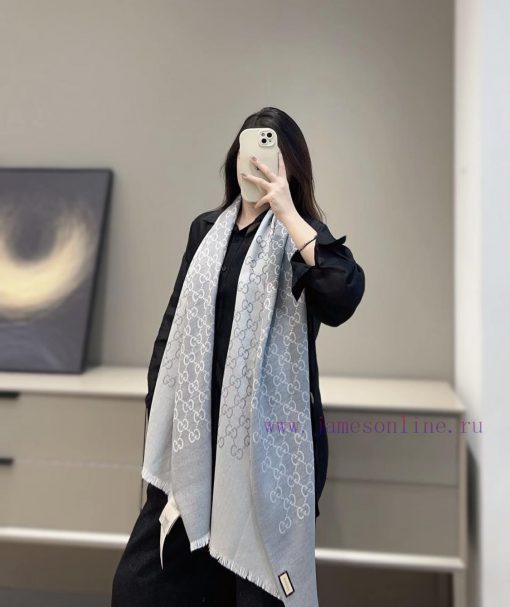 Wide size, heavyweight Gucci classic shawl~The evergreen tree style of G is of excellent qua6sxoholw